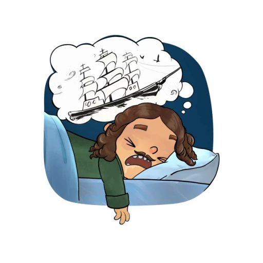 😴 Стикер «Пётр в Мире кораблей» для Telegram