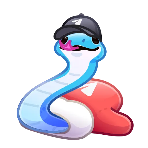 🐍 Стикер «Pet Snakes» для Telegram