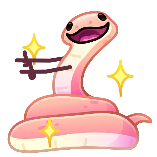 🐍 Стикер «Pet Snakes» для Telegram