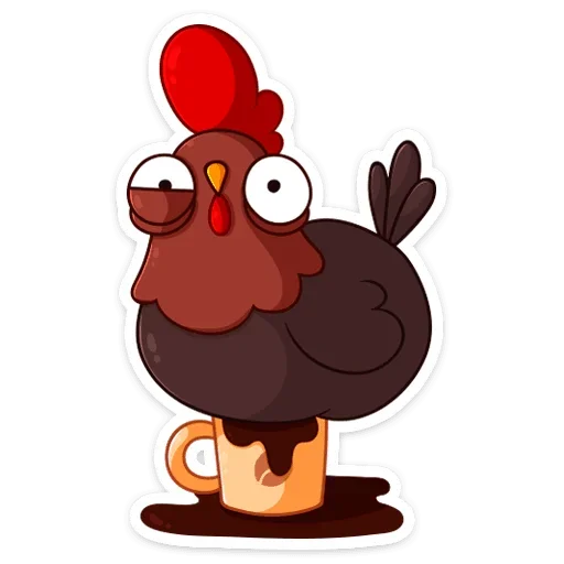 ☕️ Стикер «Петушок Петя» для Telegram