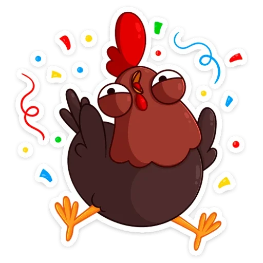 🥳 Стикер «Петушок Петя» для Telegram