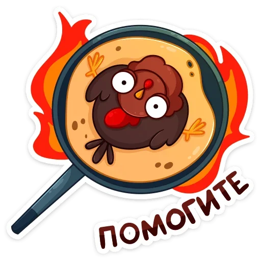 🥞 Стикер «Петушок Петя» для Telegram
