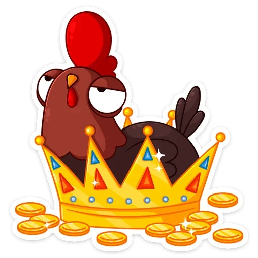 👑 Стикер «Петушок Петя» для Telegram