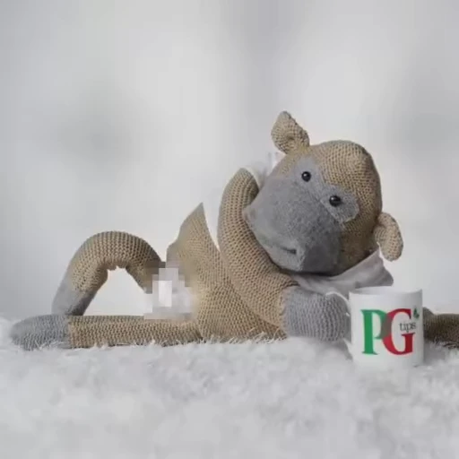 🍆 Стикер «PG Tips monkey» для Telegram