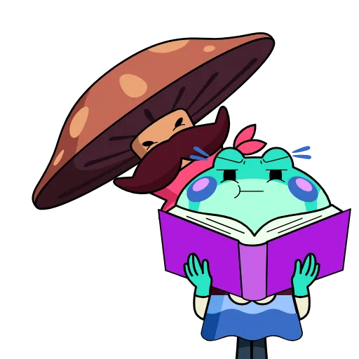 🙄 Стикер «Phibi The Scholar» для Telegram