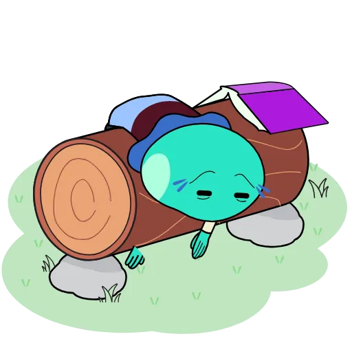 😮‍💨 Стикер «Phibi The Scholar» для Telegram