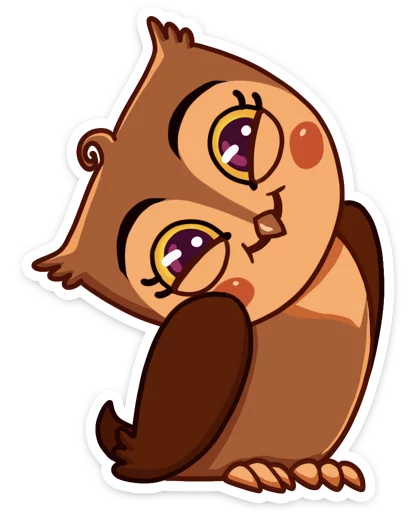 ☺️ Стикер «Phil • Совёнок Фил» для Telegram