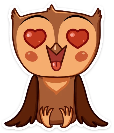😍 Стикер «Phil • Совёнок Фил» для Telegram