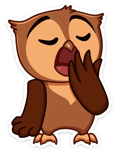 😩 Стикер «Phil • Совёнок Фил» для Telegram
