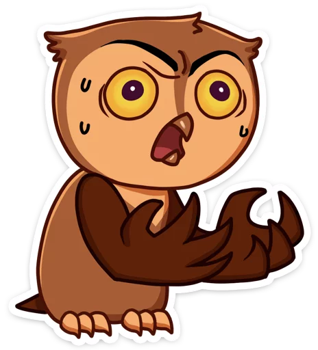 😵 Стикер «Phil • Совёнок Фил» для Telegram