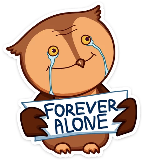 😭 Стикер «Phil • Совёнок Фил» для Telegram