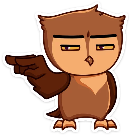🧐 Стикер «Phil • Совёнок Фил» для Telegram