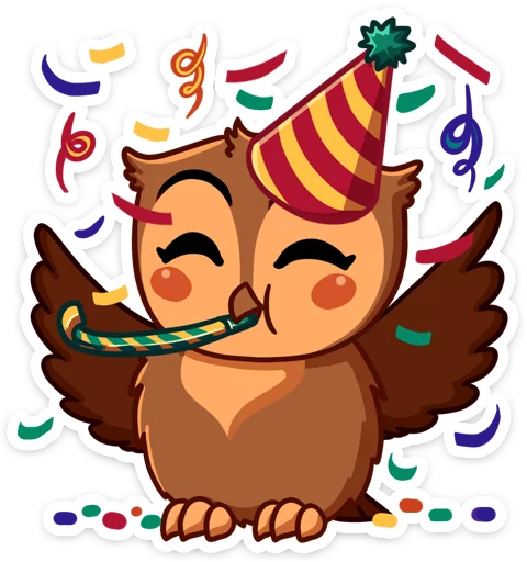 🎉 Стикер «Phil • Совёнок Фил» для Telegram