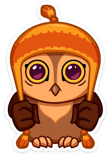 👶 Стикер «Phil • Совёнок Фил» для Telegram