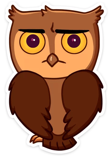 🦉 Стикер «Phil • Совёнок Фил» для Telegram