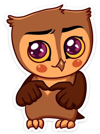😊 Стикер «Phil • Совёнок Фил» для Telegram