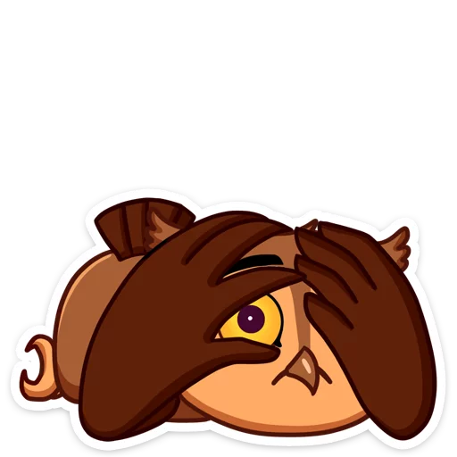 👀 Стикер «Phil • Совёнок Фил» для Telegram