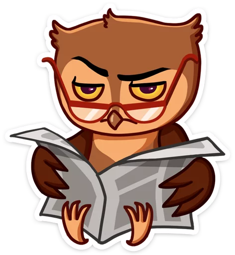 😮 Стикер «Phil • Совёнок Фил» для Telegram