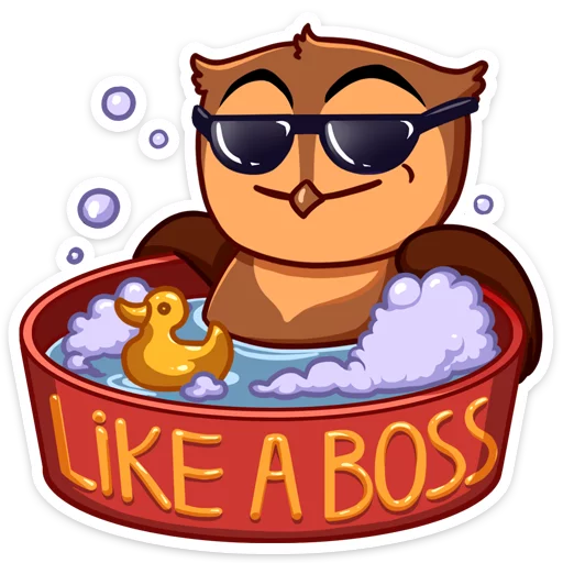 😎 Стикер «Phil • Совёнок Фил» для Telegram