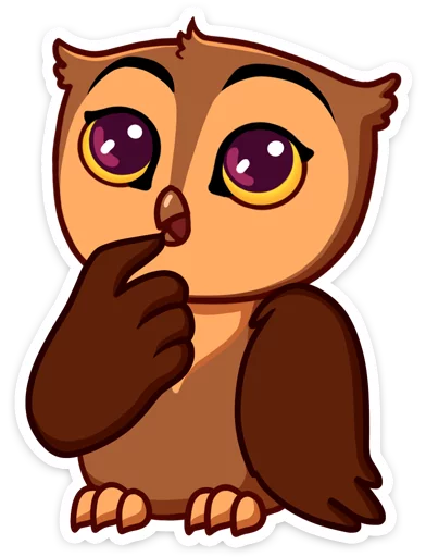 😲 Стикер «Phil • Совёнок Фил» для Telegram