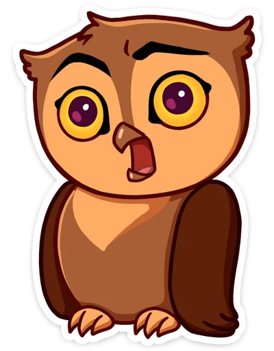 😮 Стикер «Phil • Совёнок Фил» для Telegram