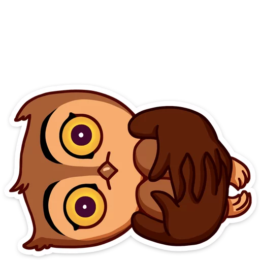 😖 Стикер «Phil • Совёнок Фил» для Telegram