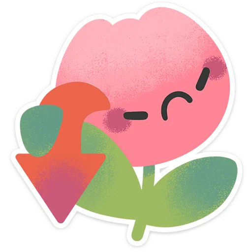 🌸 Стикер «Пашка-Тюльпашка» для Telegram