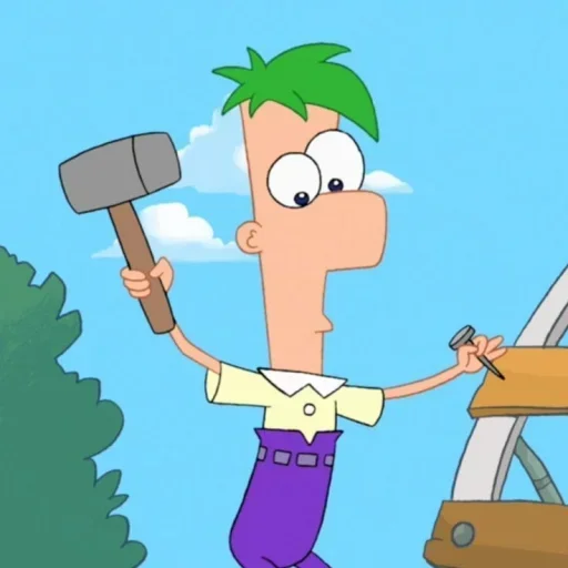 😐 Стикер «Phineas And Ferb» для Telegram