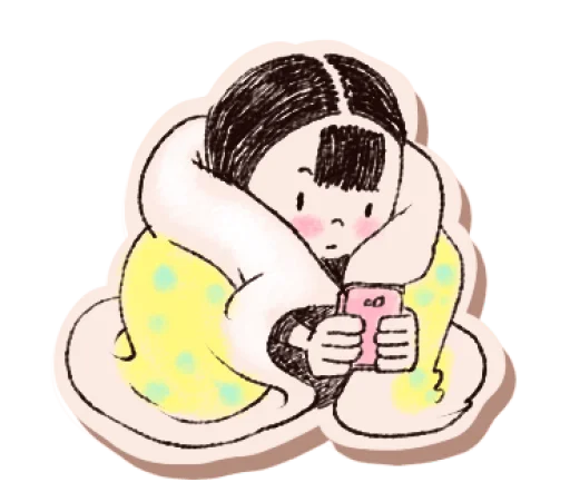 🛏 Стикер «Phone Life» для Telegram