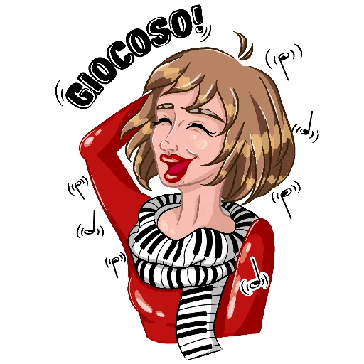 😆 Стикер «PianoGirl» для Telegram