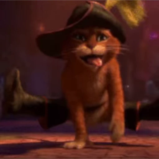 🥳 Стикер «Puss in Boots» для Telegram