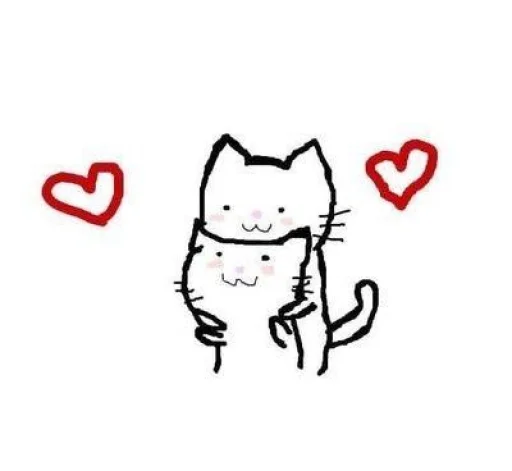 💓 Стикер «пикчи и коти» для Telegram