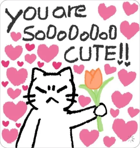 💘 Стикер «пикчи и коти» для Telegram