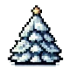 🎄 Эмодзи «Пиксельные эмодзи, цифры и новогодние» для Telegram