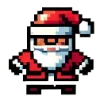 🎅 Эмодзи «Пиксельные эмодзи, цифры и новогодние» для Telegram