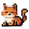 🦊 Эмодзи «Пиксельные эмодзи, цифры и новогодние» для Telegram