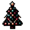 🎄 Эмодзи «Пиксельные эмодзи, цифры и новогодние» для Telegram