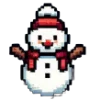 ☃️ Эмодзи «Пиксельные эмодзи, цифры и новогодние» для Telegram