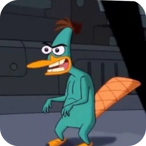 🧸 Стикер «Перри Утконос» для Telegram