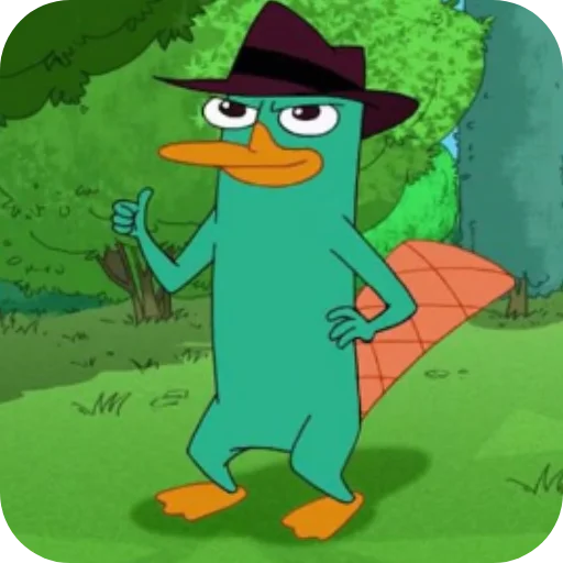 🧸 Стикер «Перри Утконос» для Telegram