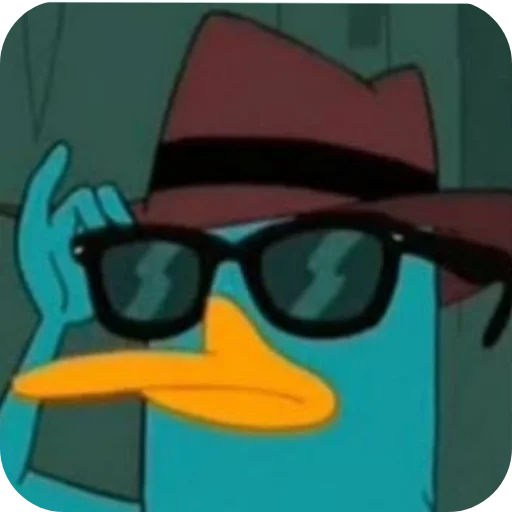 🧸 Стикер «Перри Утконос» для Telegram