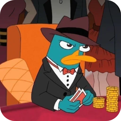 👍 Стикер «Перри Утконос» для Telegram