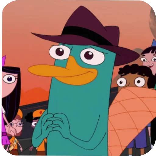 🧸 Стикер «Перри Утконос» для Telegram
