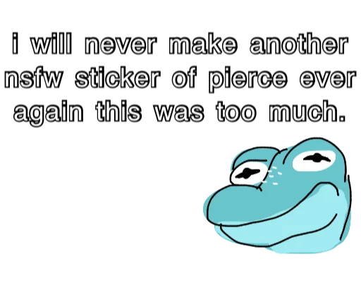 🤢 Стикер «Pierce Baker» для Telegram