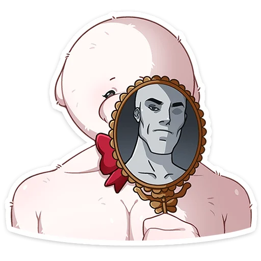 🪞 Стикер «Пиф» для Telegram