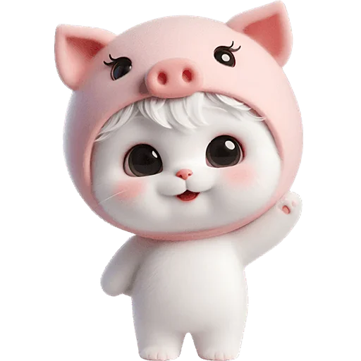 👋 Стикер «Хрюшка котик» для Telegram