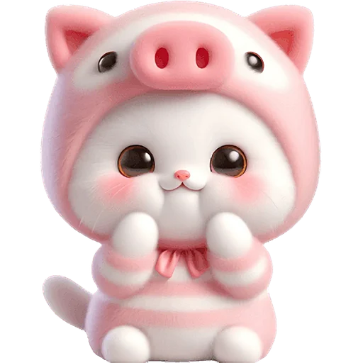 ☺️ Стикер «Хрюшка котик» для Telegram