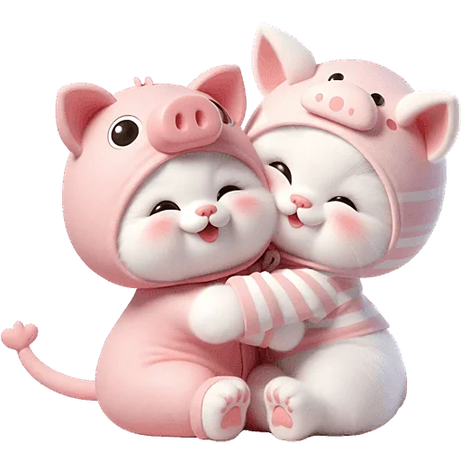 ☺️ Стикер «Хрюшка котик» для Telegram