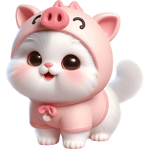 ☺️ Стикер «Хрюшка котик» для Telegram