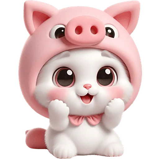 🥹 Стикер «Хрюшка котик» для Telegram